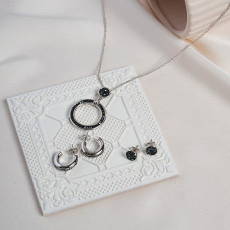 Пусеты Jet Nut 8 мм. Fiore Luna