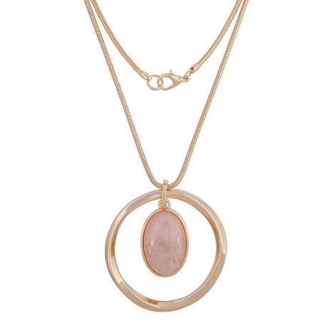 Колье ROSE QUARTZ LN5131R/RG Fiore Luna