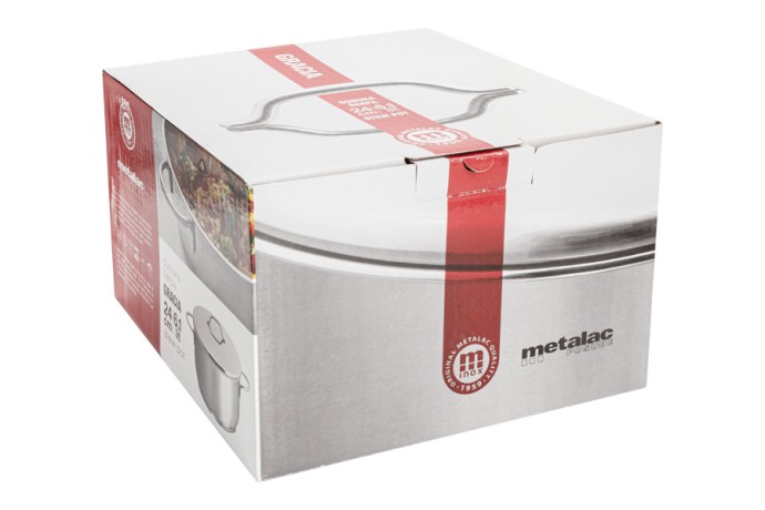 Кастрюля Грация, 24 см. 6,1 л. Metalac