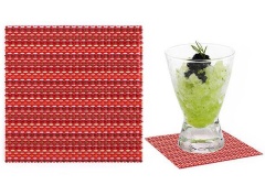 Комплект из 12 подстаканников, 9x9 см. красный, Vuejo Valle