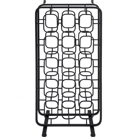 Стеллаж для бутылок Circles, 50х103х35 см. Сталь, Черный