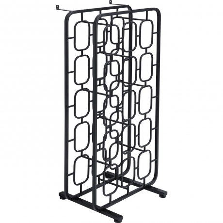 Стеллаж для бутылок Circles, 50х103х35 см. Сталь, Черный