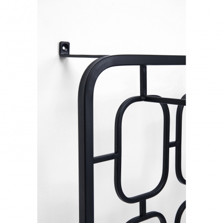 Стеллаж для бутылок Circles, 50х103х35 см. Сталь, Черный