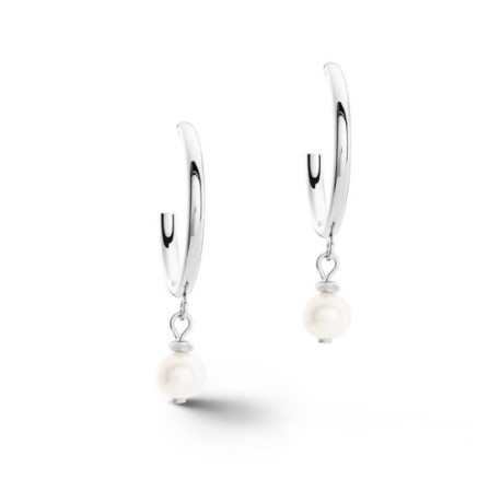 Пусеты White-Silver 1121/21-1417 Coeur de Lion