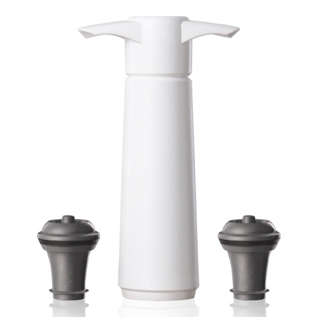 Вакуумный насос с 2 винными пробками, белый Vacu Vin