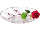 Ваза для фруктов хрустальная Красные розы, 33 см, Marc Aurel