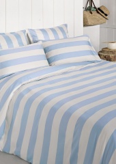 Наволочка "WEEKEND", сатин, 70х70см. голубой/экрю, BOVI