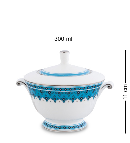 JK-191 Чайный сервиз 15 пр. на 6 перс. "Византия" (Band-E-Rumi Pavone)