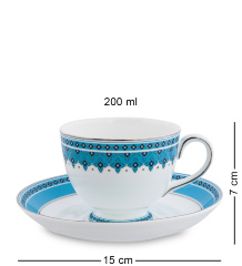 JK-191 Чайный сервиз 15 пр. на 6 перс. "Византия" (Band-E-Rumi Pavone)