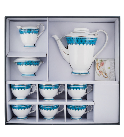 JK-191 Чайный сервиз 15 пр. на 6 перс. "Византия" (Band-E-Rumi Pavone)