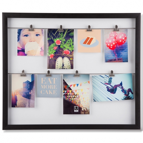 Панно с зажимами для фотографий clipline, Umbra
