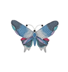Брошь Бабочка Махаон XZ1131.21 BL/S Shadore