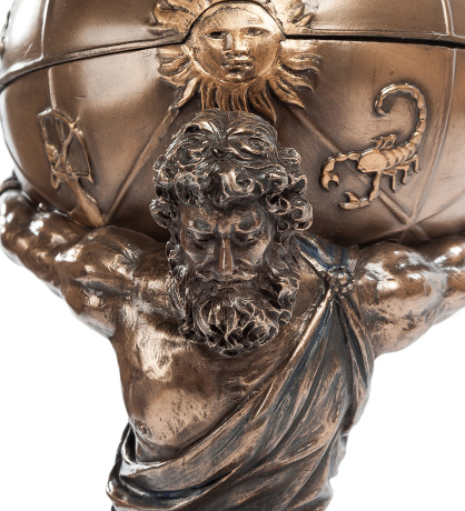 WS-157 Статуэтка-шкатулка "Атлас"