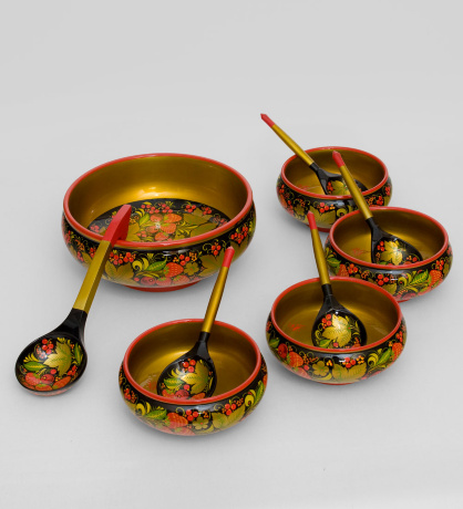 ХЛ-062 Набор д/окрошки 10 пр. (Хохлома)