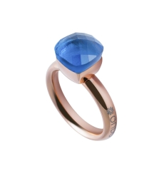 Кольцо Firenze ocean 18 мм. 612125 BL/RG Qudo