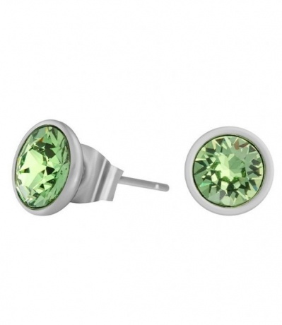 Пусеты Peridot SWE298 PE S Fiore Luna