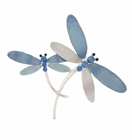 Брошь Стрекозы XZ2018.22 BL/S Shadore