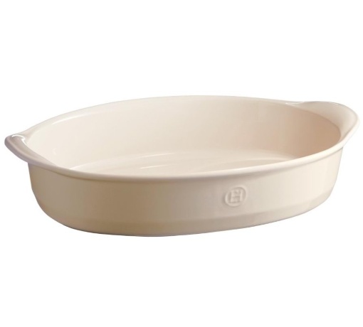 Форма для запекания овальная, 41 см, цвет крем, Emile Henry