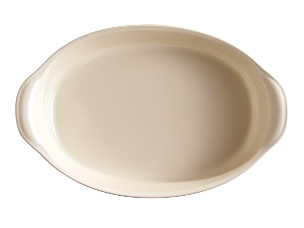 Форма для запекания овальная, 41 см, цвет крем, Emile Henry