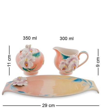 FM-63/ 2 Набор сахарница и молочник "Сальпиглоссис" (Pavone)