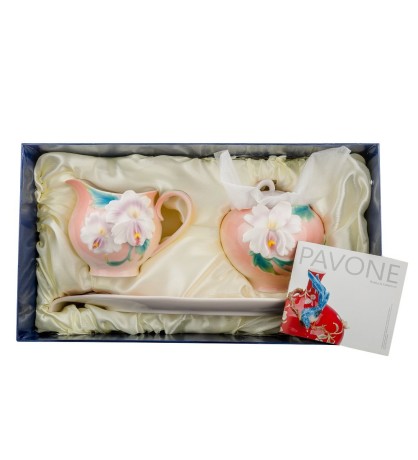 FM-63/ 2 Набор сахарница и молочник "Сальпиглоссис" (Pavone)