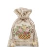 LK-22 Мешочек из льна "Садовые цветы"
