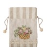LK-22 Мешочек из льна "Садовые цветы"