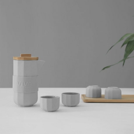 Чайный набор Alexander, 5 предметов, серый, Viva Scandinavia