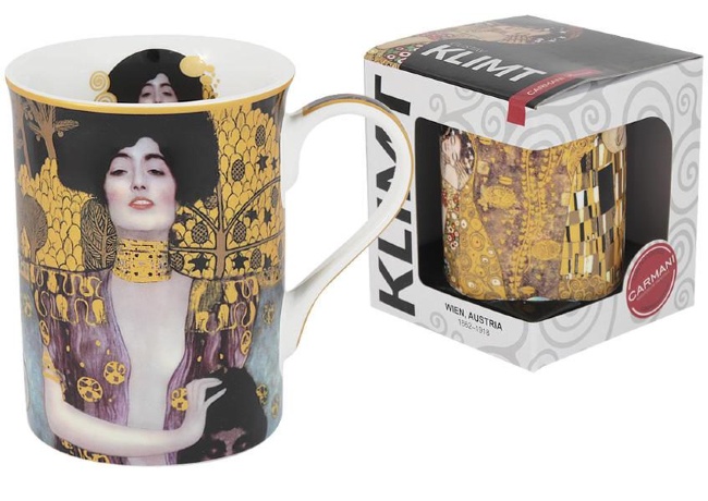 Кружка Юдифь (Г.Климт), 350 мл. Carmani