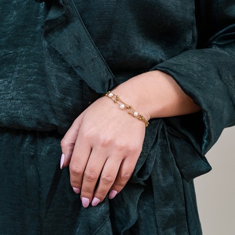 Браслет PERLE CB03169-1 BW/G Fiore Luna