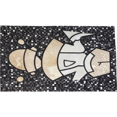 Ковер Space Cowboy, коллекция "Космический ковбой" 240*1*170, Воловья кожа, Козья кожа, Мультиколор