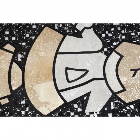 Ковер Space Cowboy, коллекция "Космический ковбой" 240*1*170, Воловья кожа, Козья кожа, Мультиколор