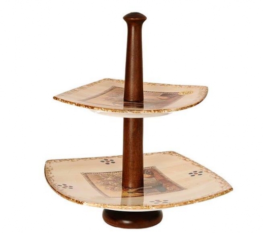 Двухъярусная ваза для фруктов Натюрморт, LCS