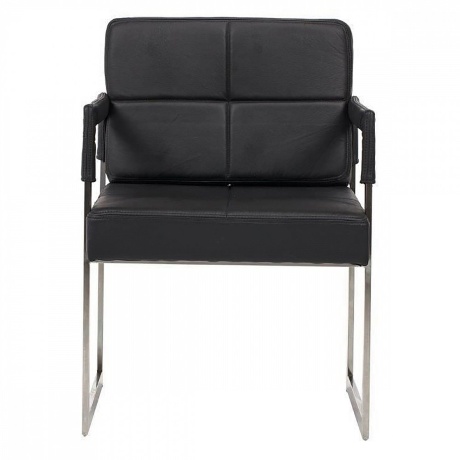 Кресло черное с металлическим каркасом Aster Chair