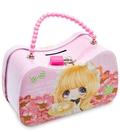 BX- 13/1 Металлическая копилка "Сумочка"