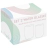 Набор стаканов для воды Rainbow, голубой, 0,39 л, 2 шт. Easy Life