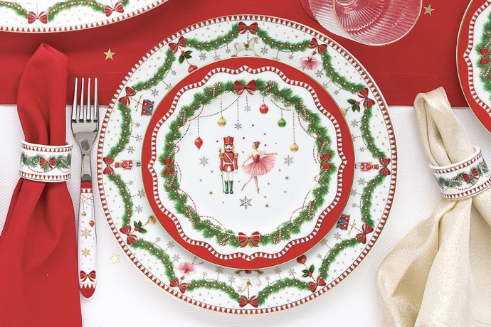 Тарелка закусочная, 19 см, фарфор P, белая, Щелкунчик и фея, Magie de Noel, Easy Life