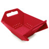 Дуршлаг складной красный
