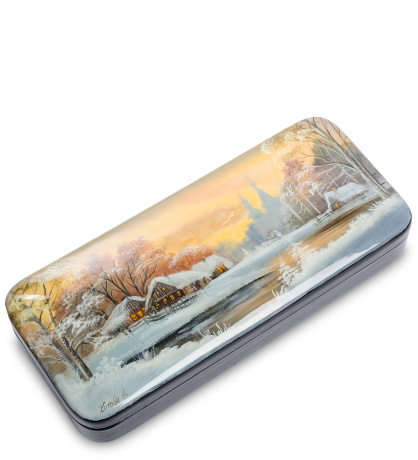 ШК-10/ 42 Шкатулка "Зимний закат" исп. Котова А.