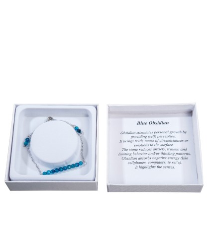 NP-08/1 Браслет с камнями "Агат вены дракона"