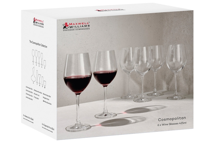 Набор бокалов для вина Cosmopolitan, 0,425 л. 6 шт. Maxwell & Williams