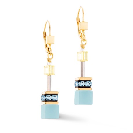 Серьги Turquoise-Yellow Coeur de Lion