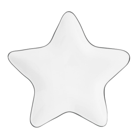 Тарелка Star Black Edge Bastion Collections