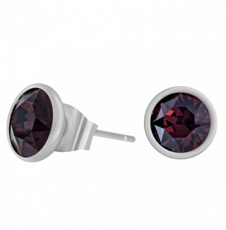 Пусеты Burgundy SWE297 B S Fiore Luna