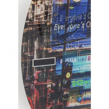 Часы настенные Piccadilly Circus, коллекция "Площадь Пикадилли", Полипропилен, Стекло, Мультиколор