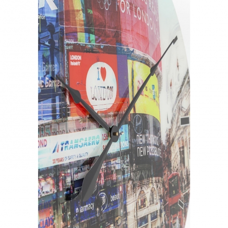 Часы настенные Piccadilly Circus, коллекция "Площадь Пикадилли", Полипропилен, Стекло, Мультиколор