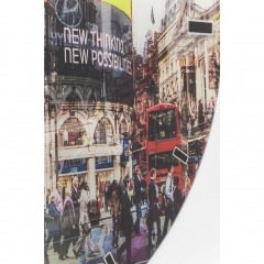 Часы настенные Piccadilly Circus, коллекция "Площадь Пикадилли", Полипропилен, Стекло, Мультиколор