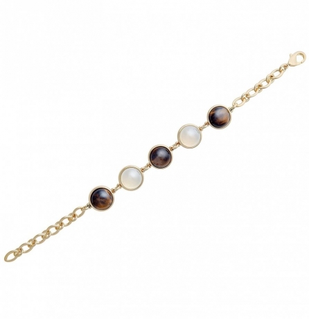 Классический браслет Eye Tiger-Opaline C1362.15.25 BR/BW/G Possebon