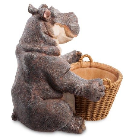 GG-5326-LB Фигура-кашпо "Удивлённый Бегемот" (Sealmark)
