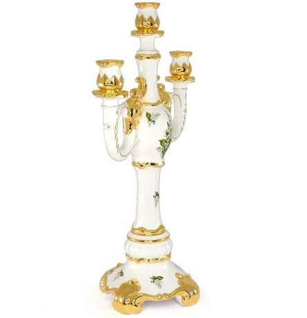 Подсвечник на 3 свечи, 34х20х53 см. PRIMAVERA, керамика